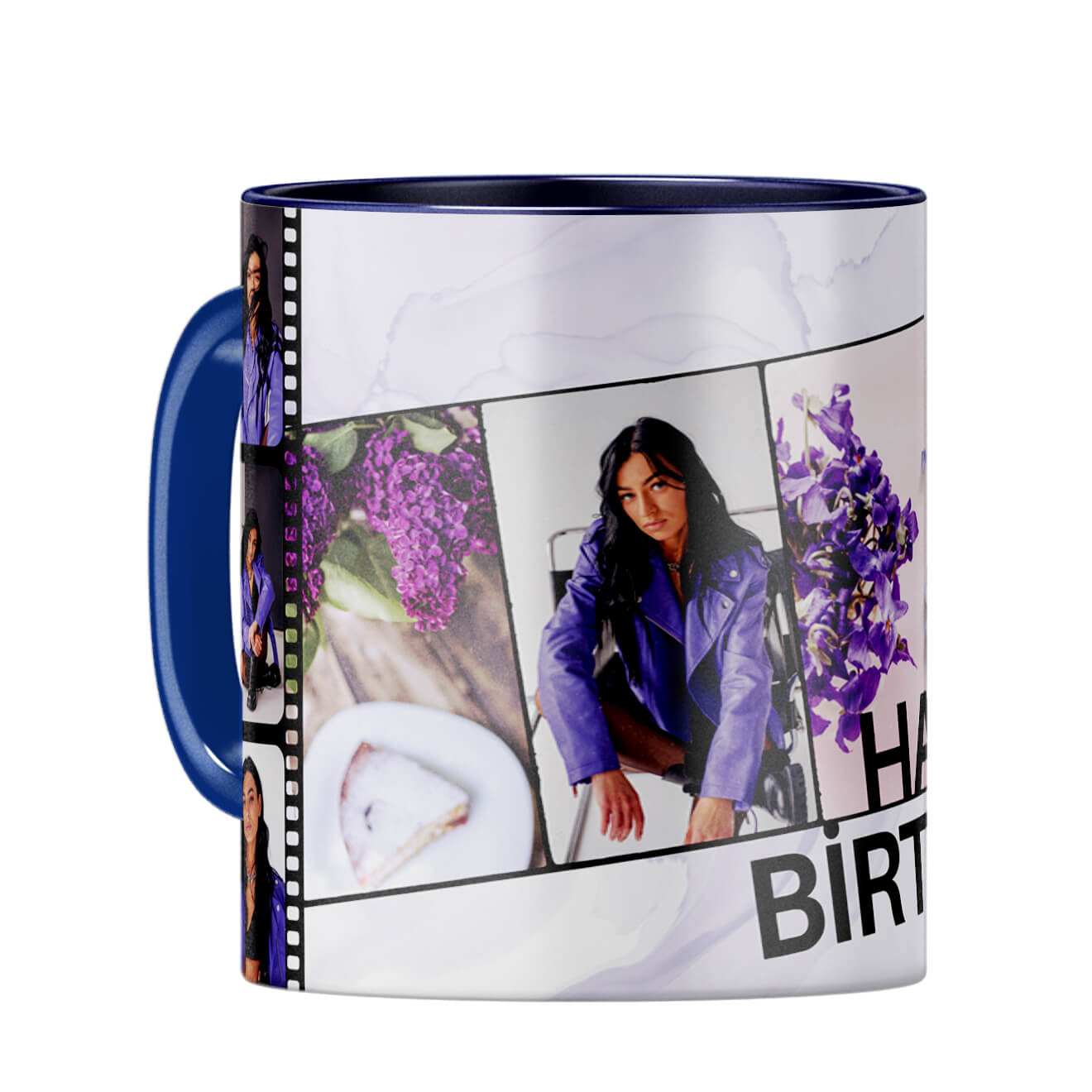 Happy Birthday Photo Collage Coffee Mug