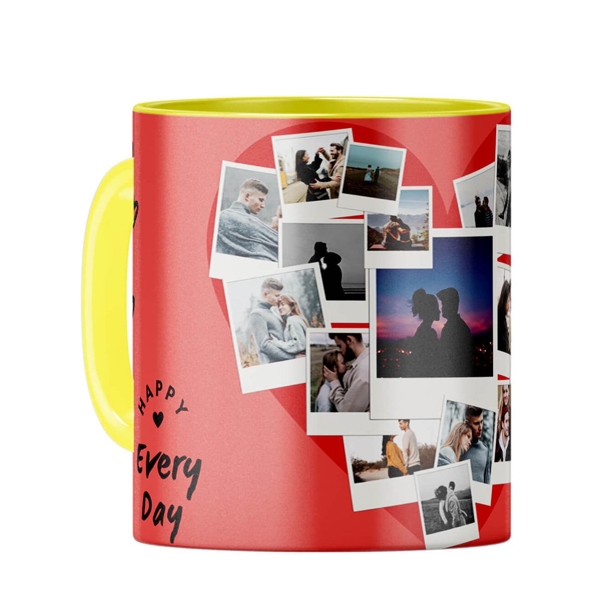 Happy Every Day Coffee Mug Yellow
