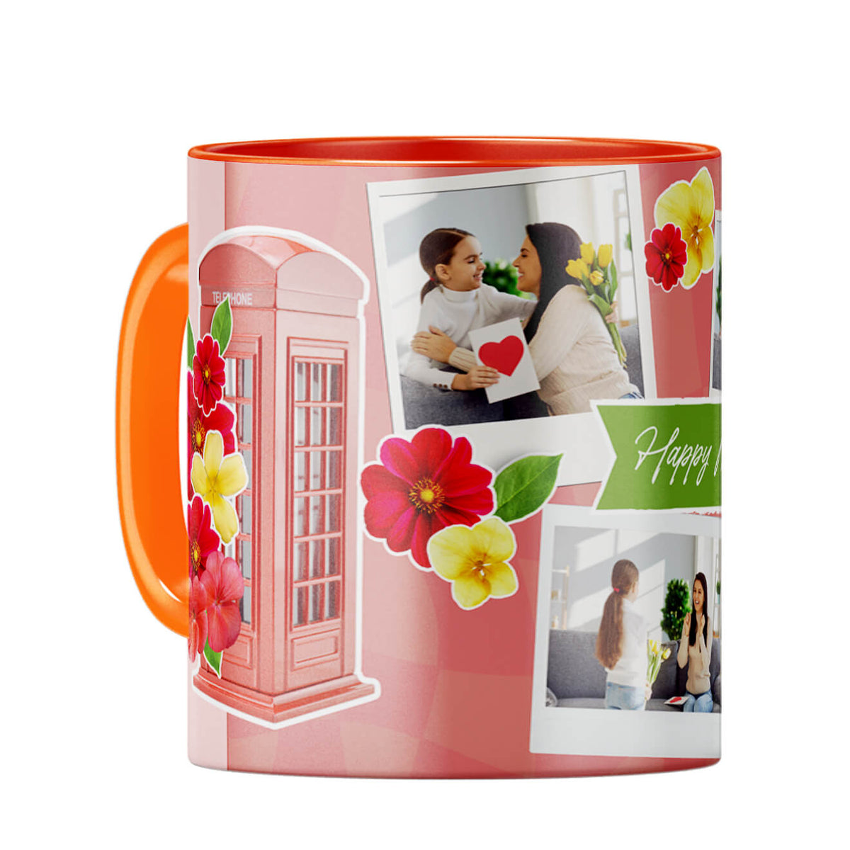 Happy Mothers Day Coffee Mug Orange