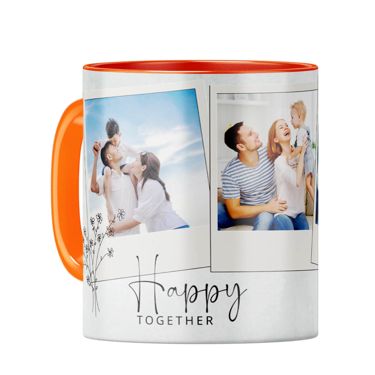 Happy Together Coffee Mug Orange