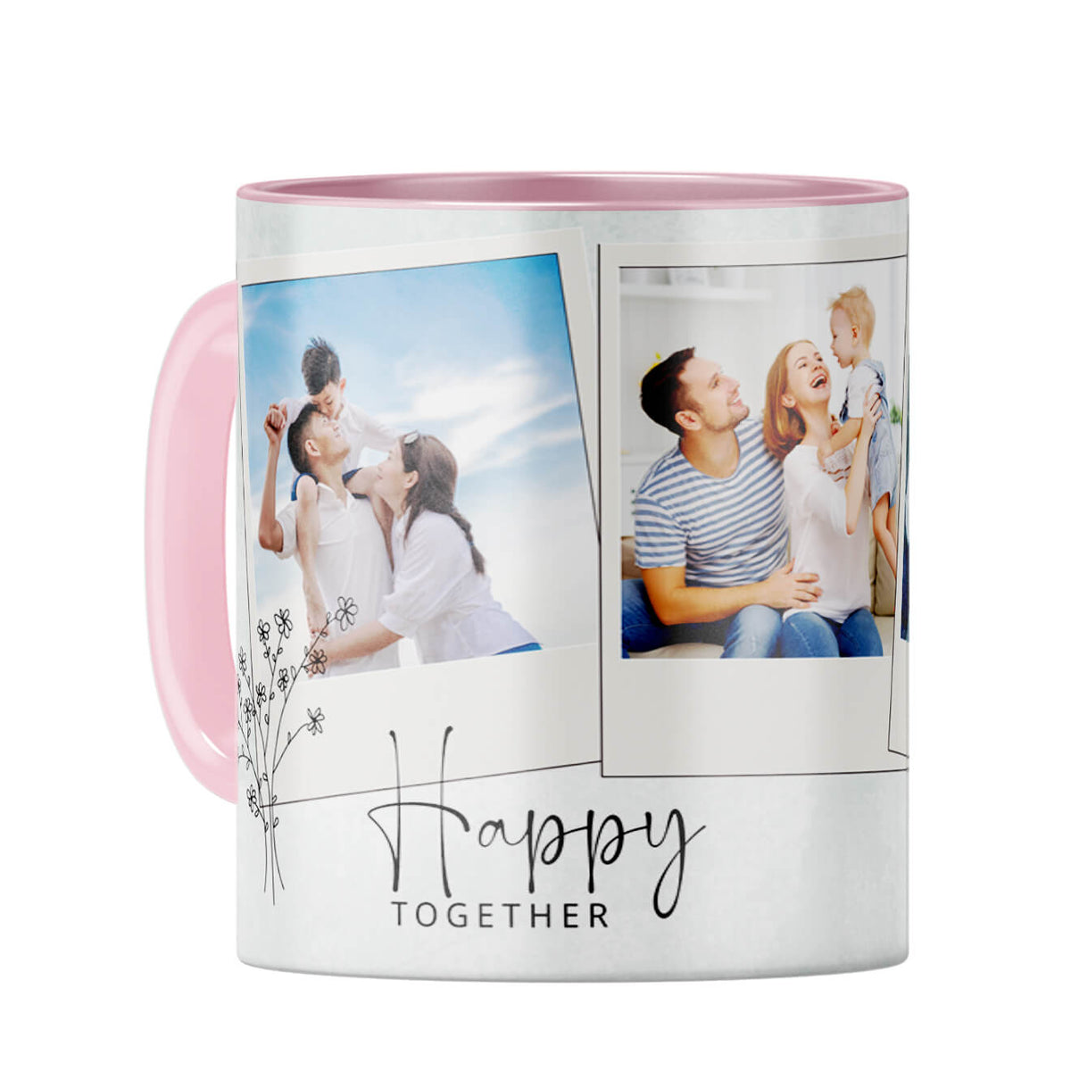 Happy Together Coffee Mug Pink
