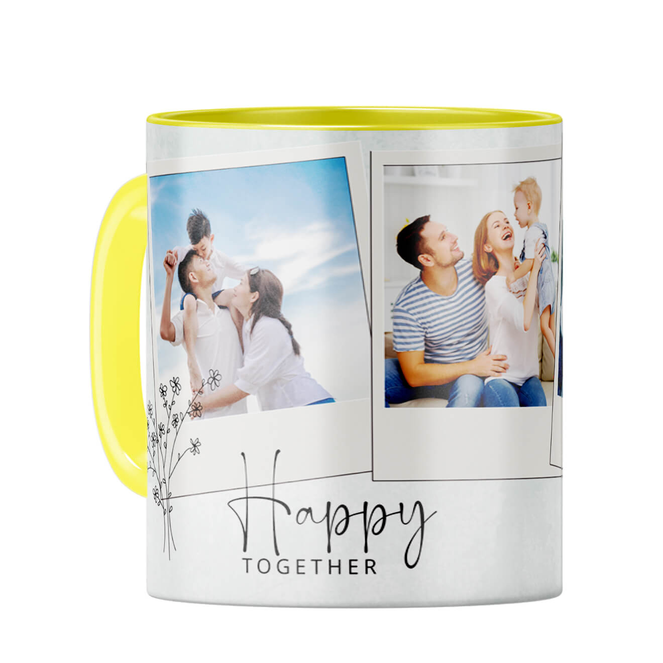Happy Together Coffee Mug Yellow