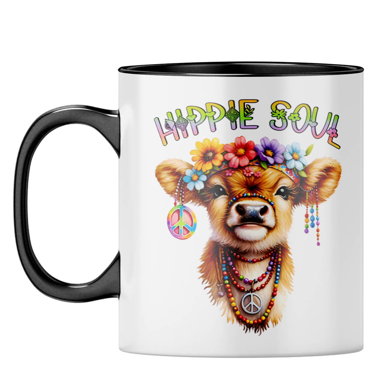 Hippie Soul Coffee Mug Black