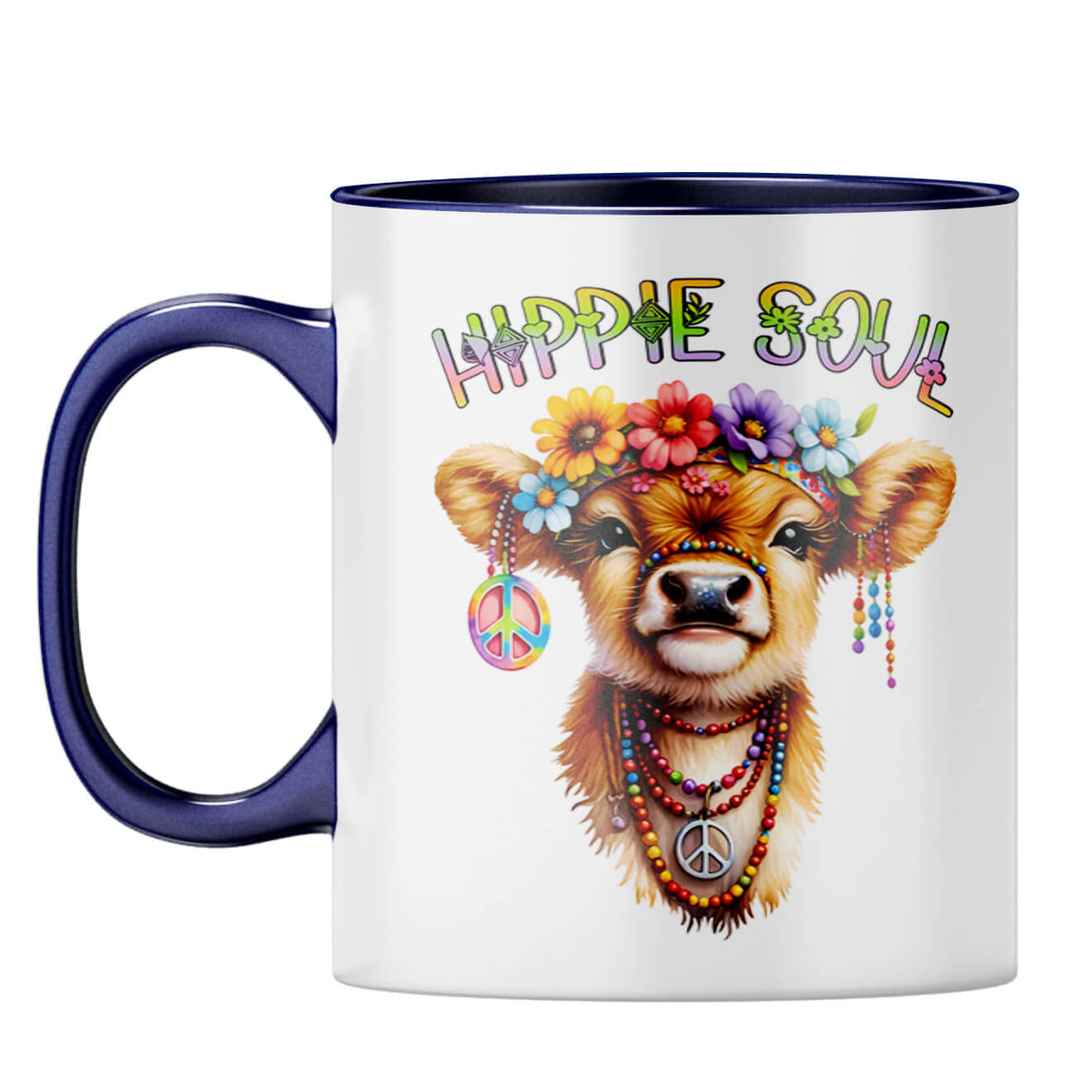 Hippie Soul Coffee Mug Dark Blue