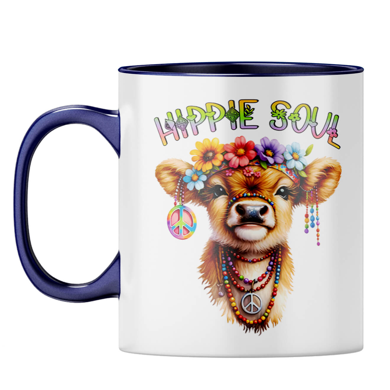 Hippie Soul Coffee Mug Dark Blue