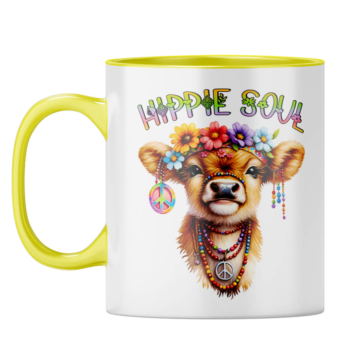 Hippie Soul Coffee Mug Yellow