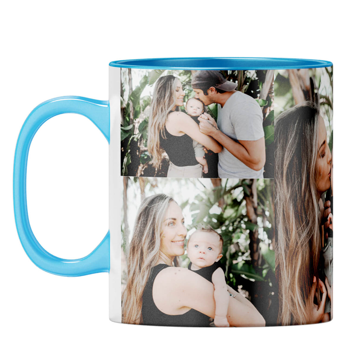 Holiday Wishes Coffee Mug Light Blue