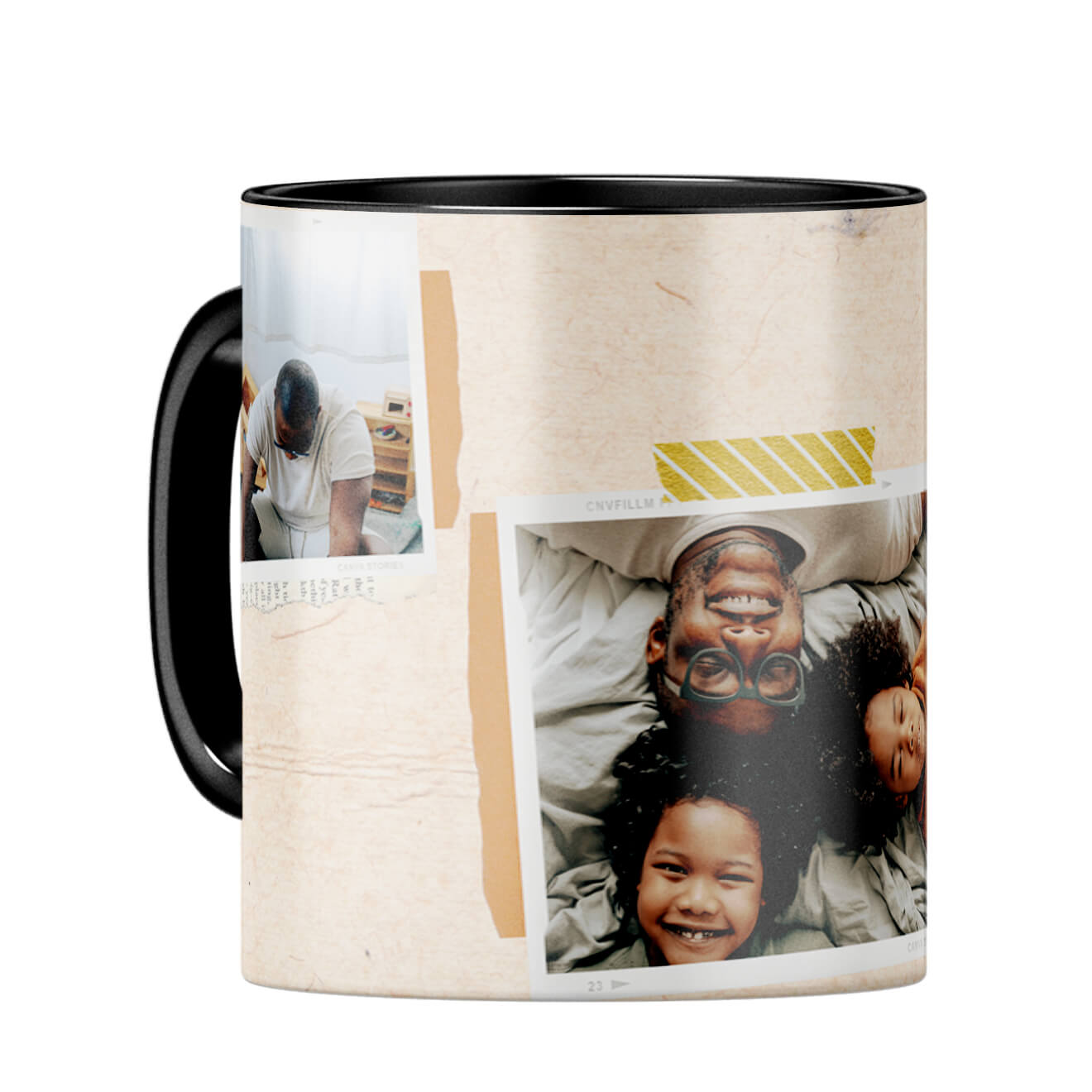 Home is Wherever Dad Is Coffee Mug Black