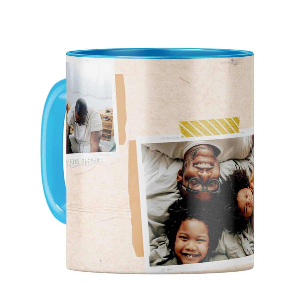 Home is Wherever Dad Is Coffee Mug Light Blue