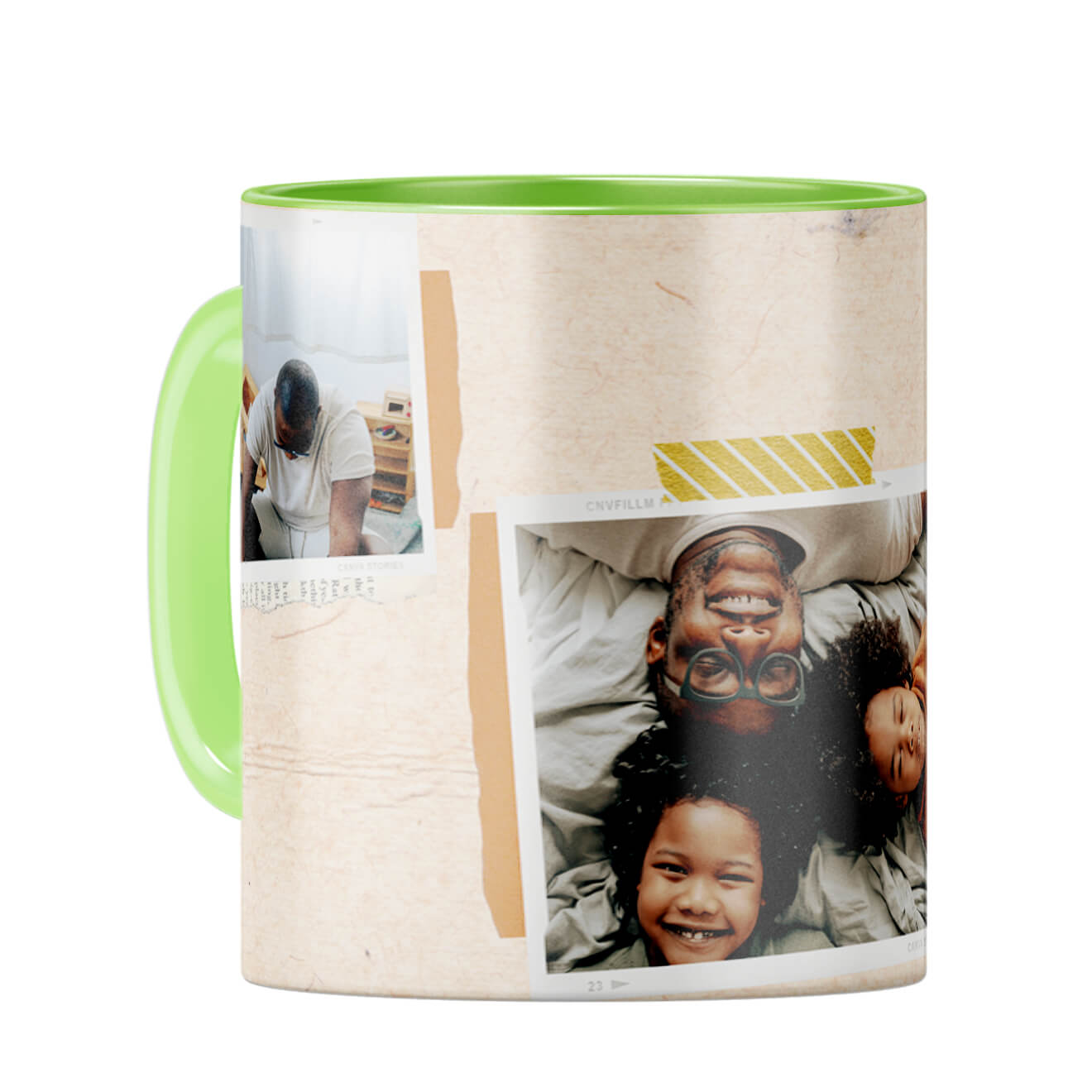 Home is Wherever Dad Is Coffee Mug Light Green