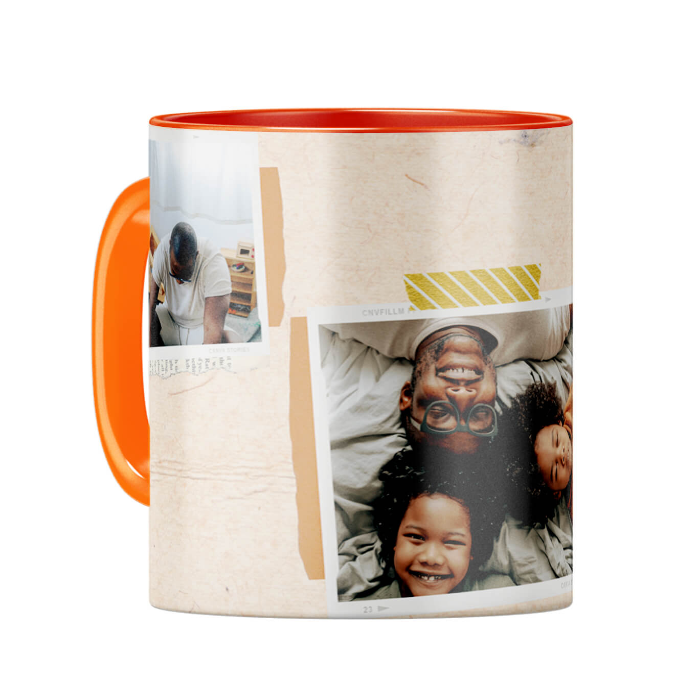 Home is Wherever Dad Is Coffee Mug Orange