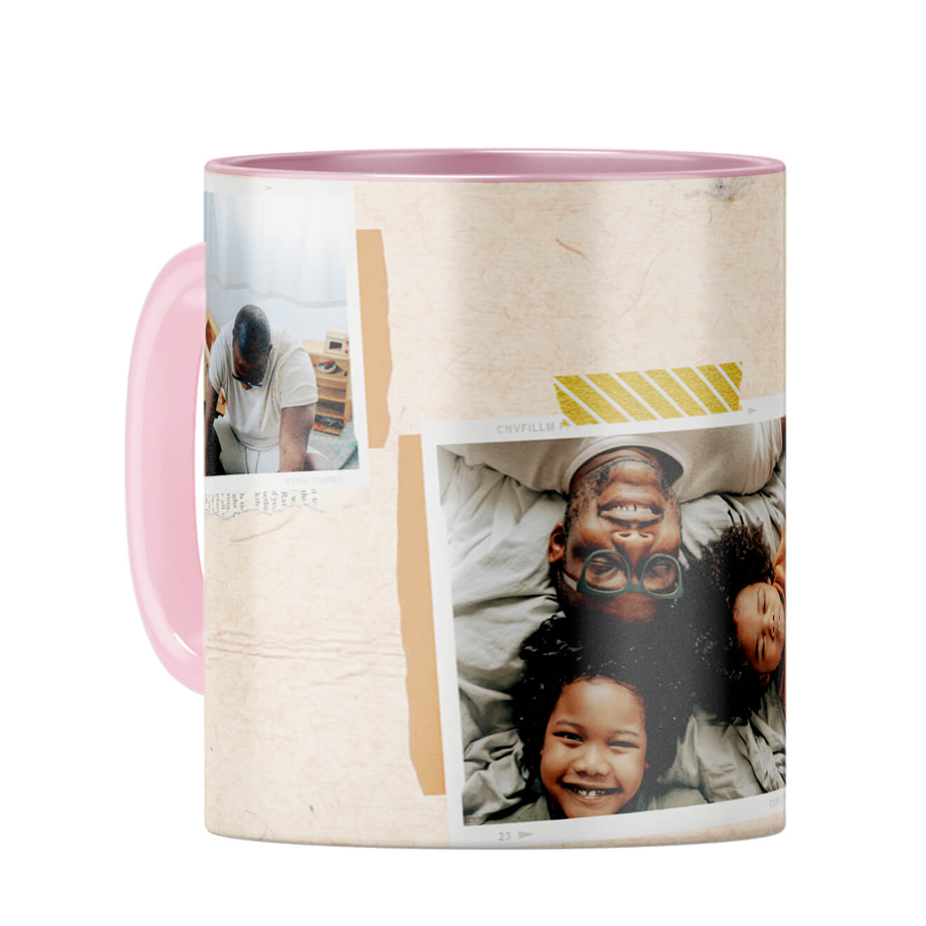 Home is Wherever Dad Is Coffee Mug Pink
