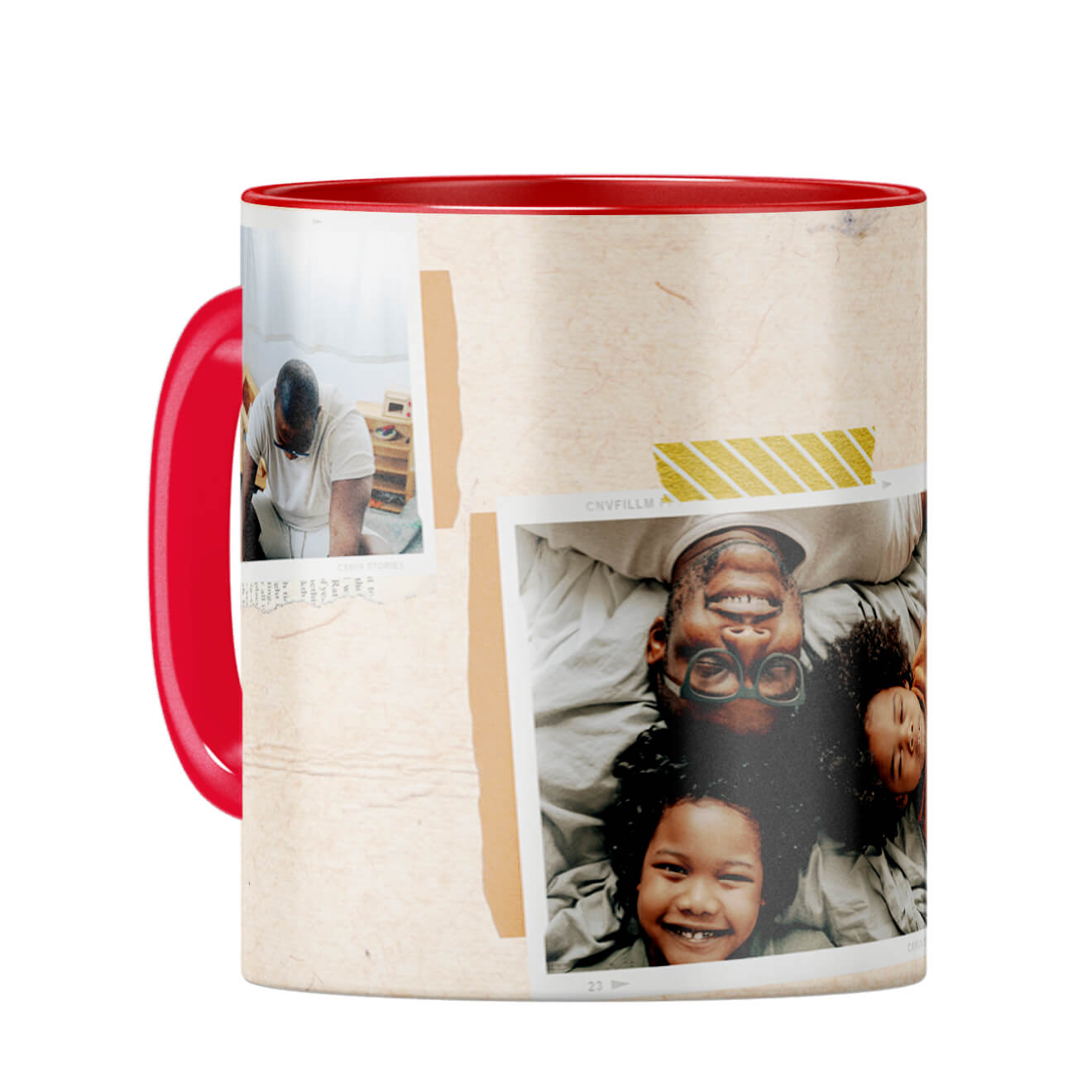 Home is Wherever Dad Is Coffee Mug Red