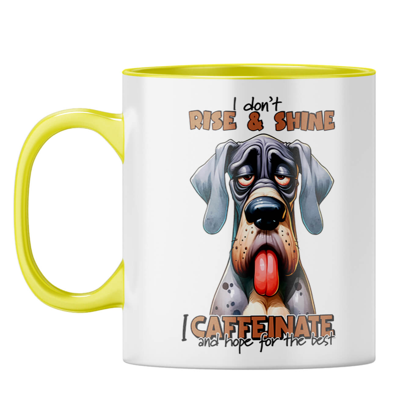 Hope for the Best Coffee Mug Yellow