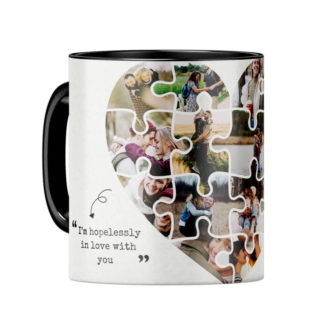 Hopelessly in Love Coffee Mug Black