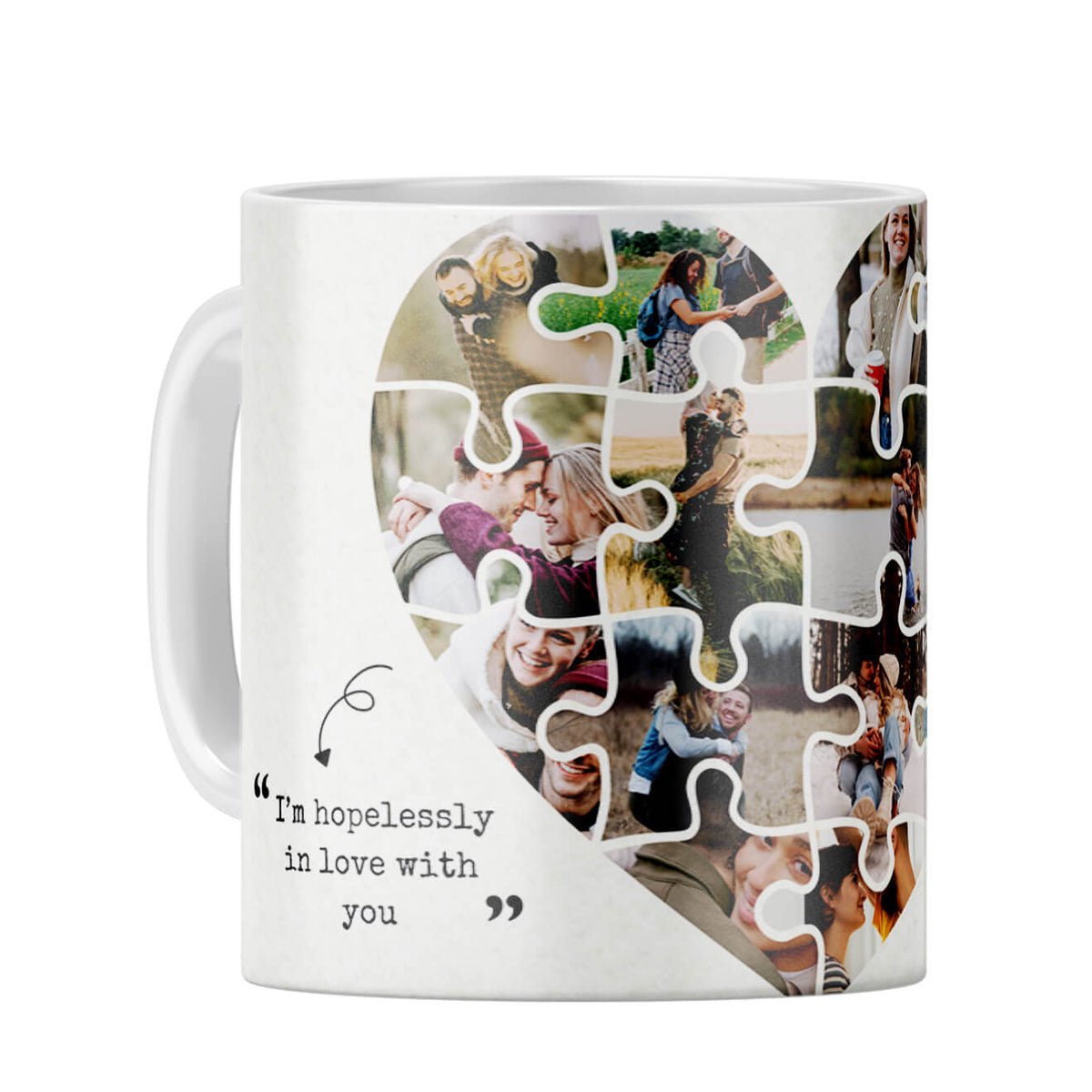 Hopelessly in Love Coffee Mug White