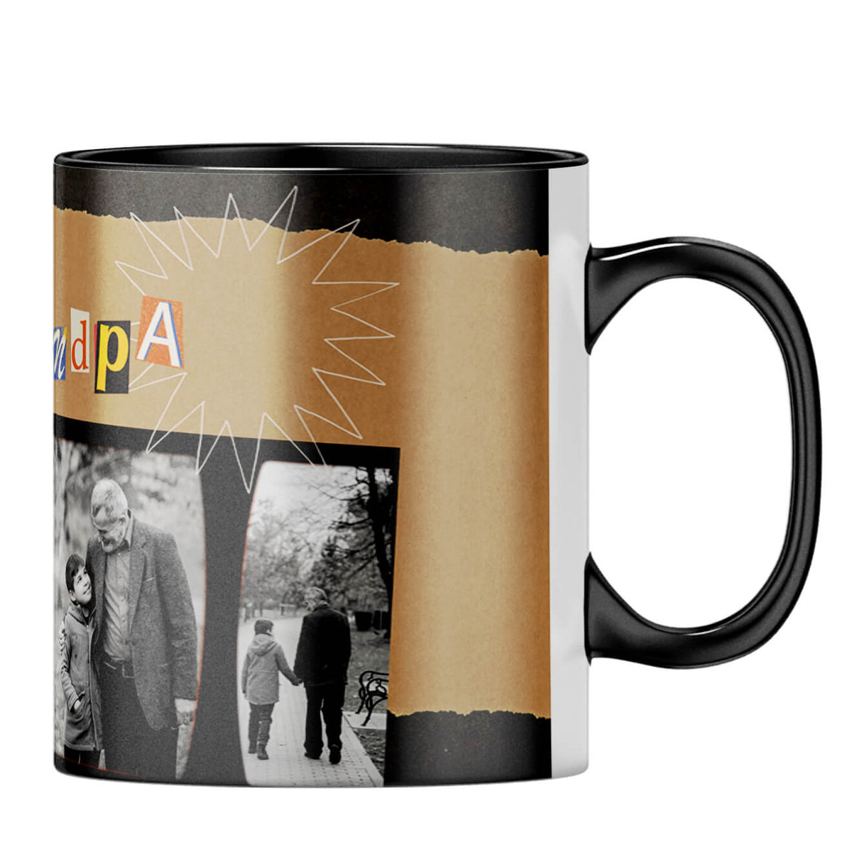Hug Grandpa Coffee MugB-Black