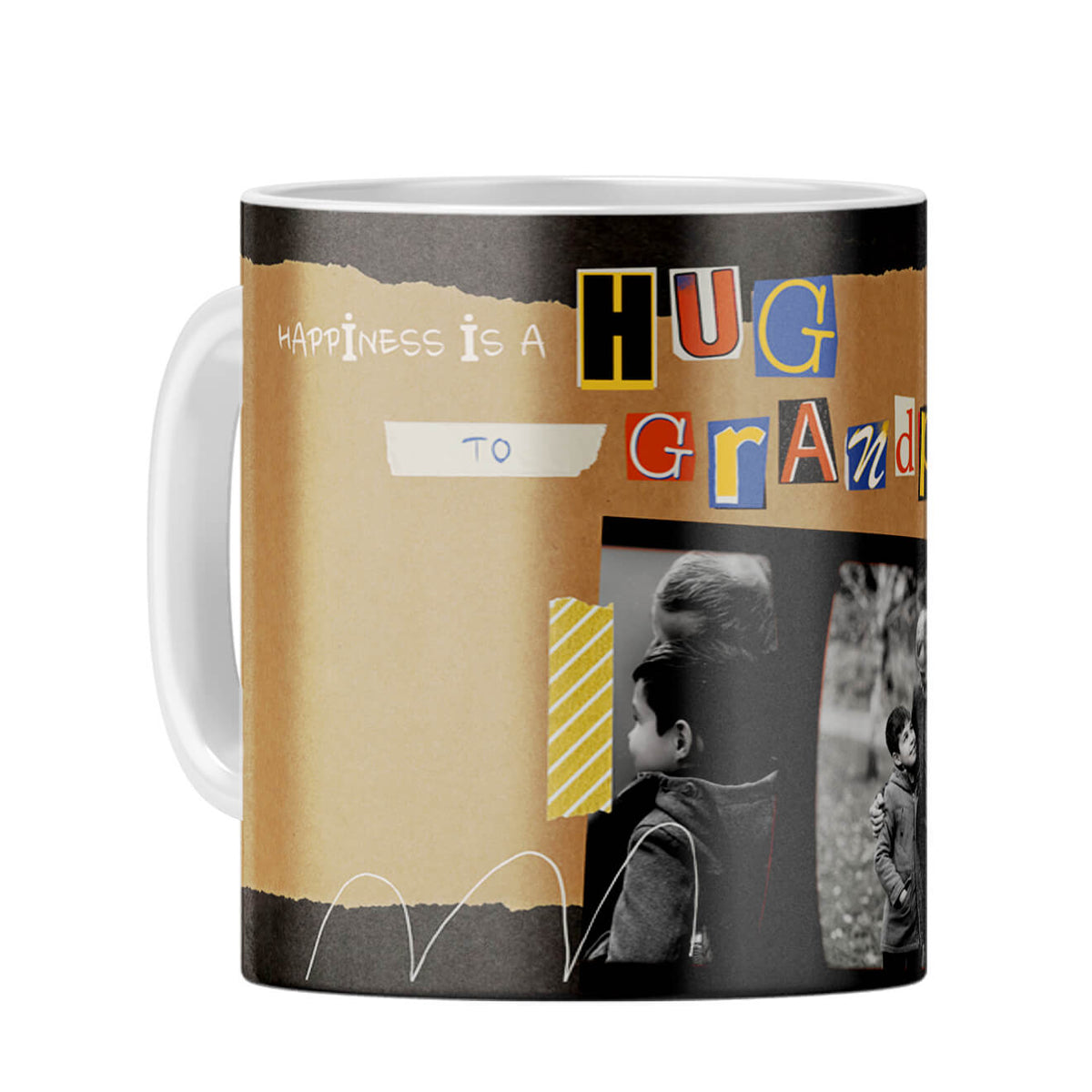 Hug Grandpa Coffee Mug White