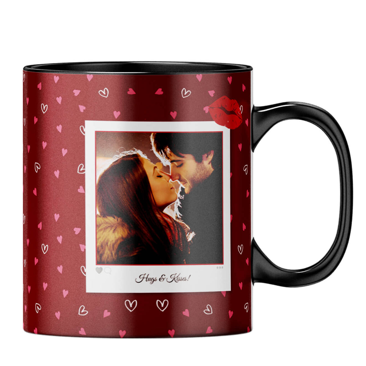 Hugs n Kisses Coffee MugB-Black