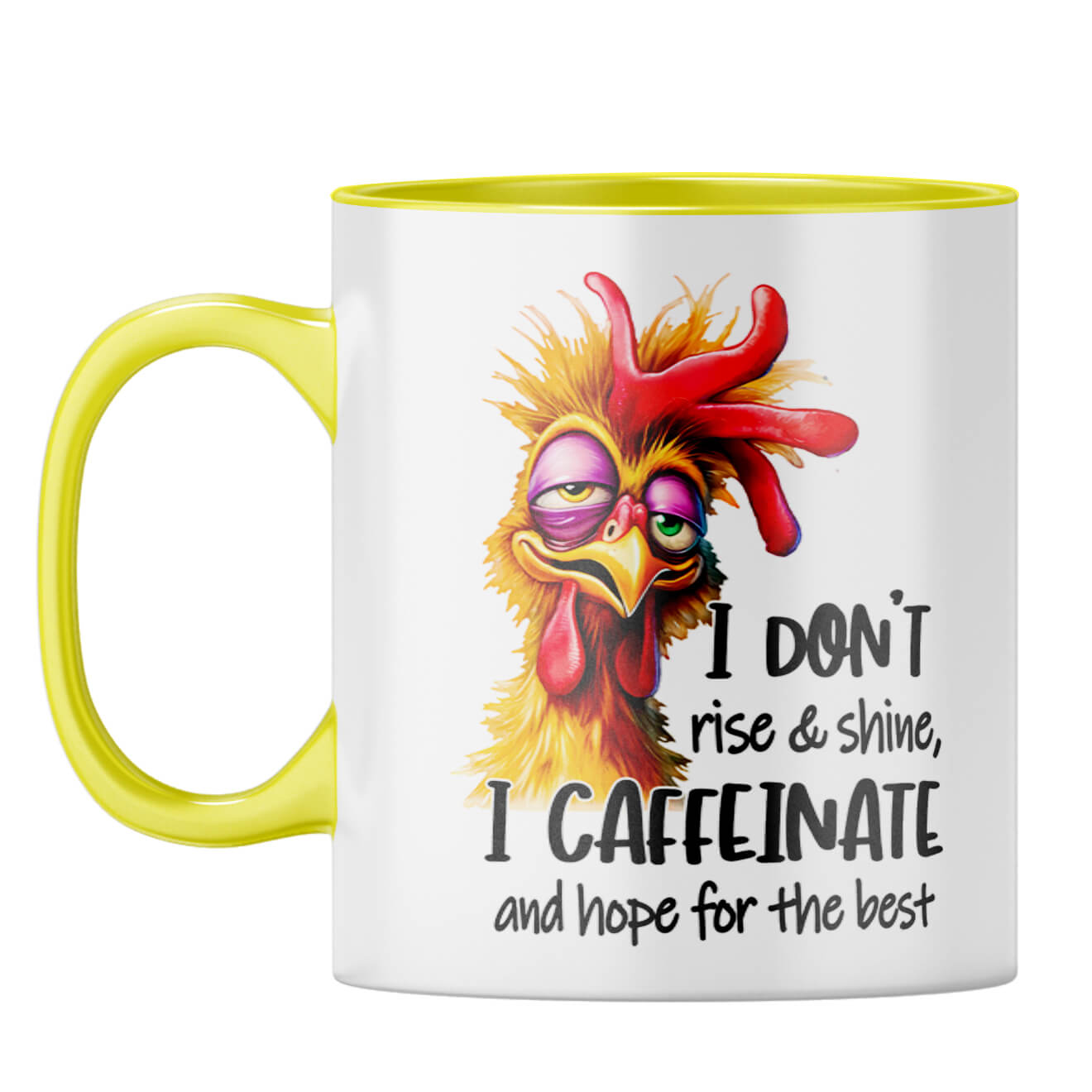 I Caffeinate Coffee Mug Yellow