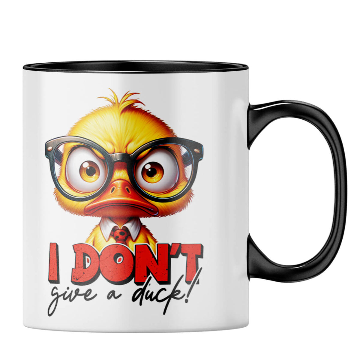 I Dont Give A Duck Coffee MugB-Black