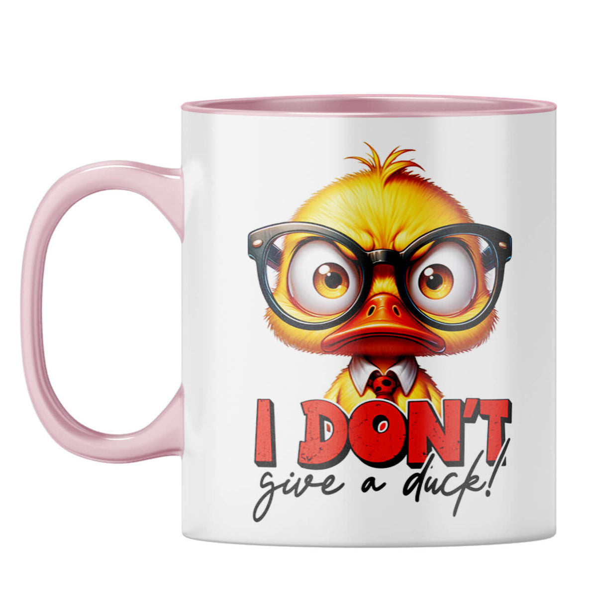 I Dont Give A Duck Coffee Mug Pink