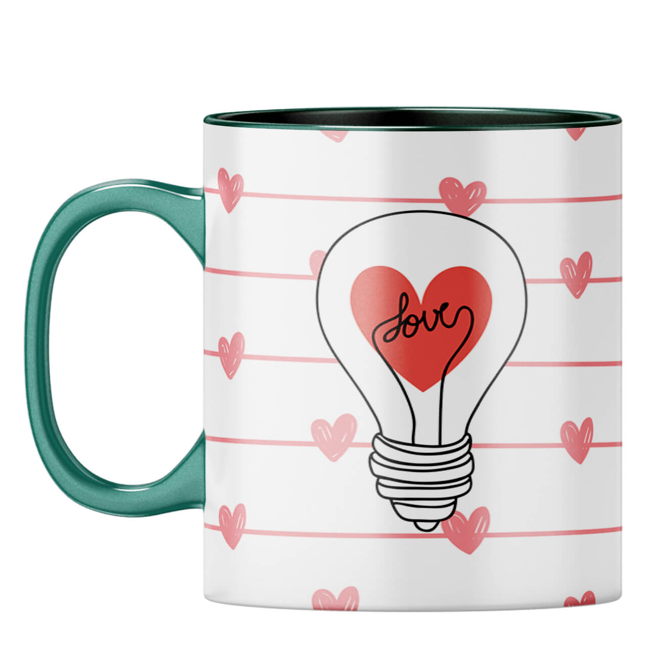 Idea of Love Coffee Mug Dark Green