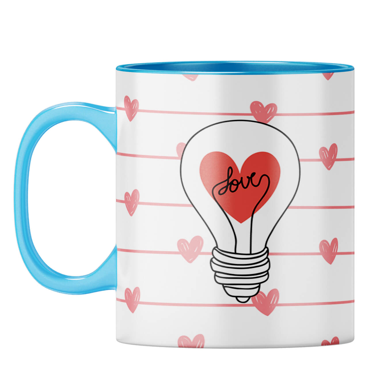 Idea of Love Coffee Mug Light Blue
