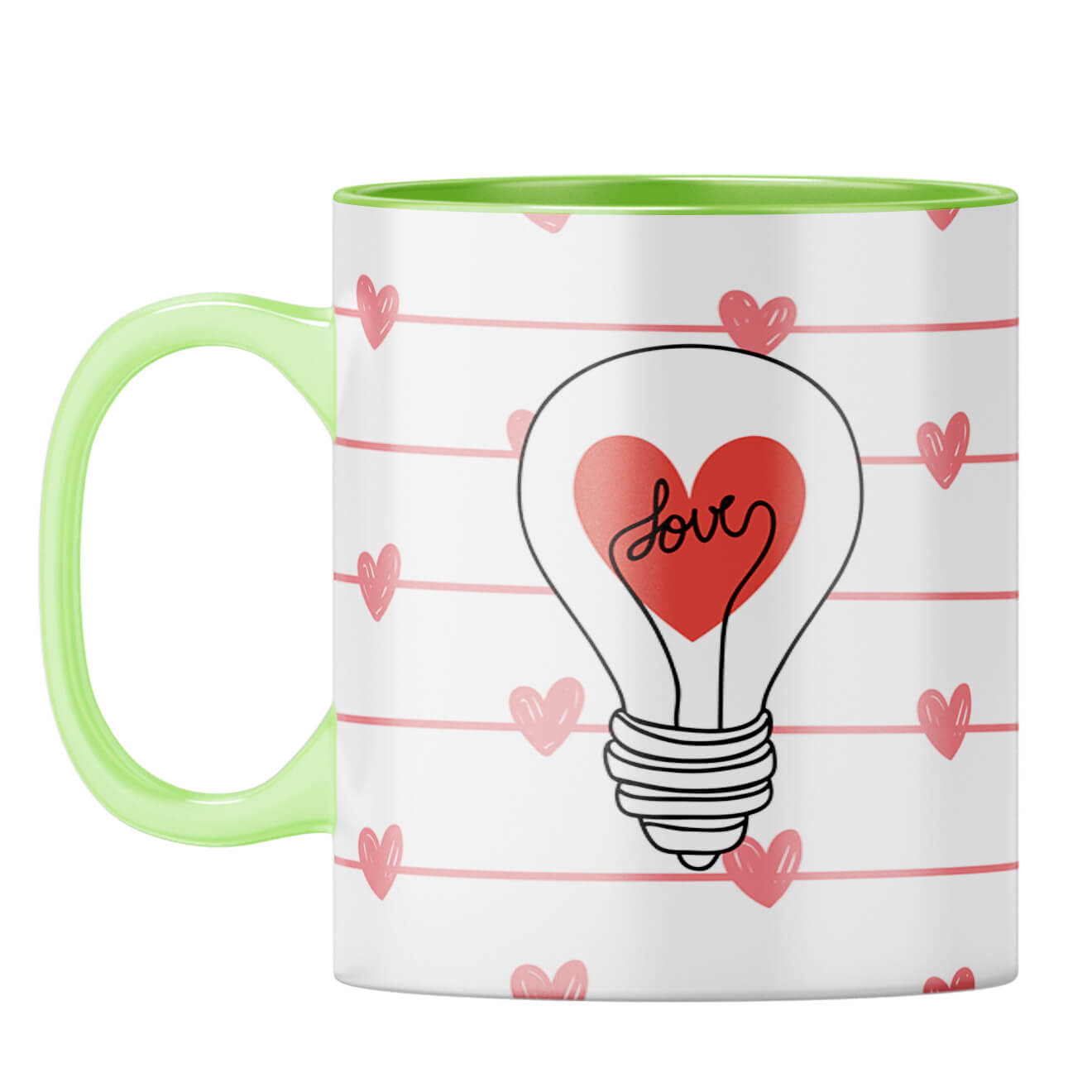 Idea of Love Coffee Mug Light Green
