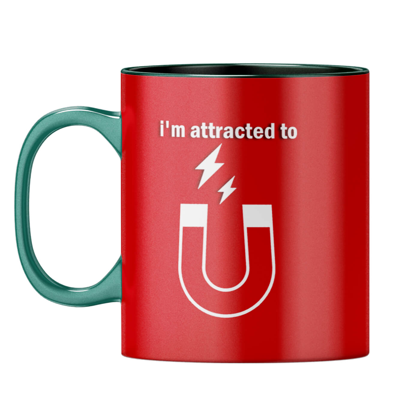 I'm Attracted to You Coffee Mug Dark Green