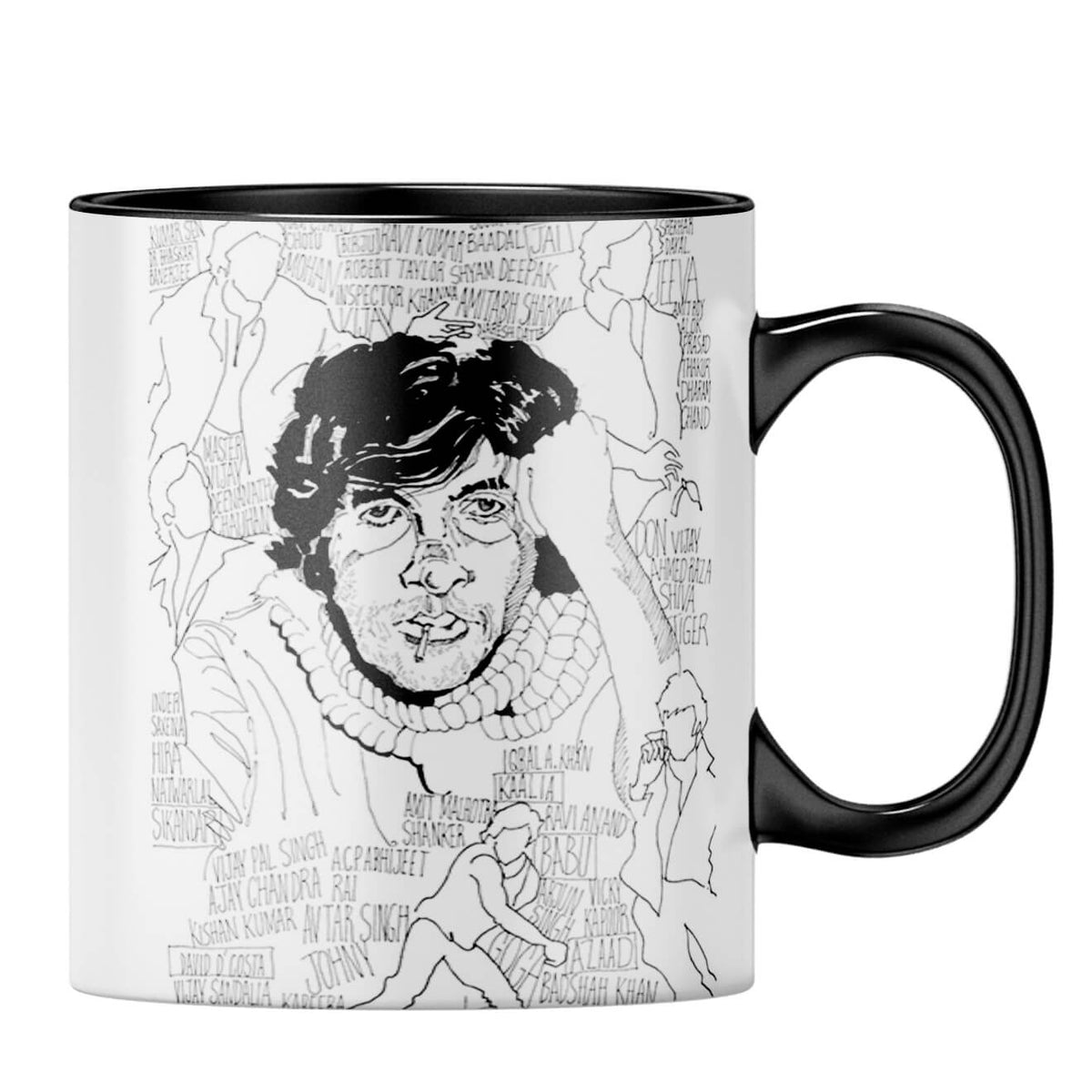 Indro's Art Big B Coffee MugB-Black