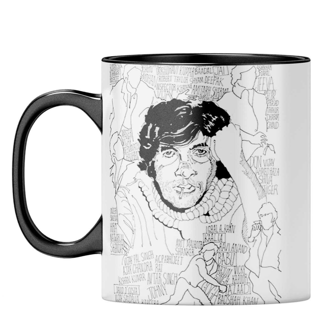 Indro's Art Big B Coffee Mug Black