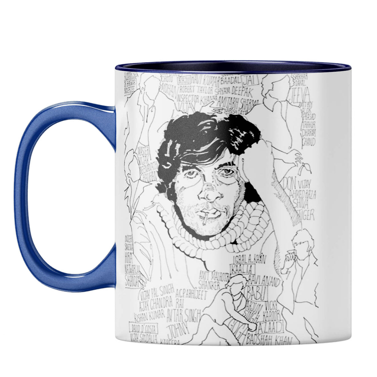 Indro's Art Big B Coffee Mug Dark Blue