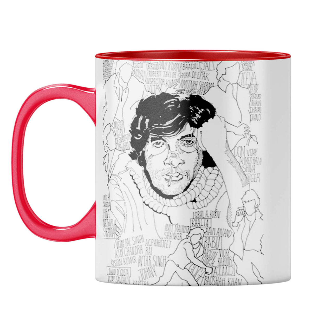 Indro's Art Big B Coffee Mug Red