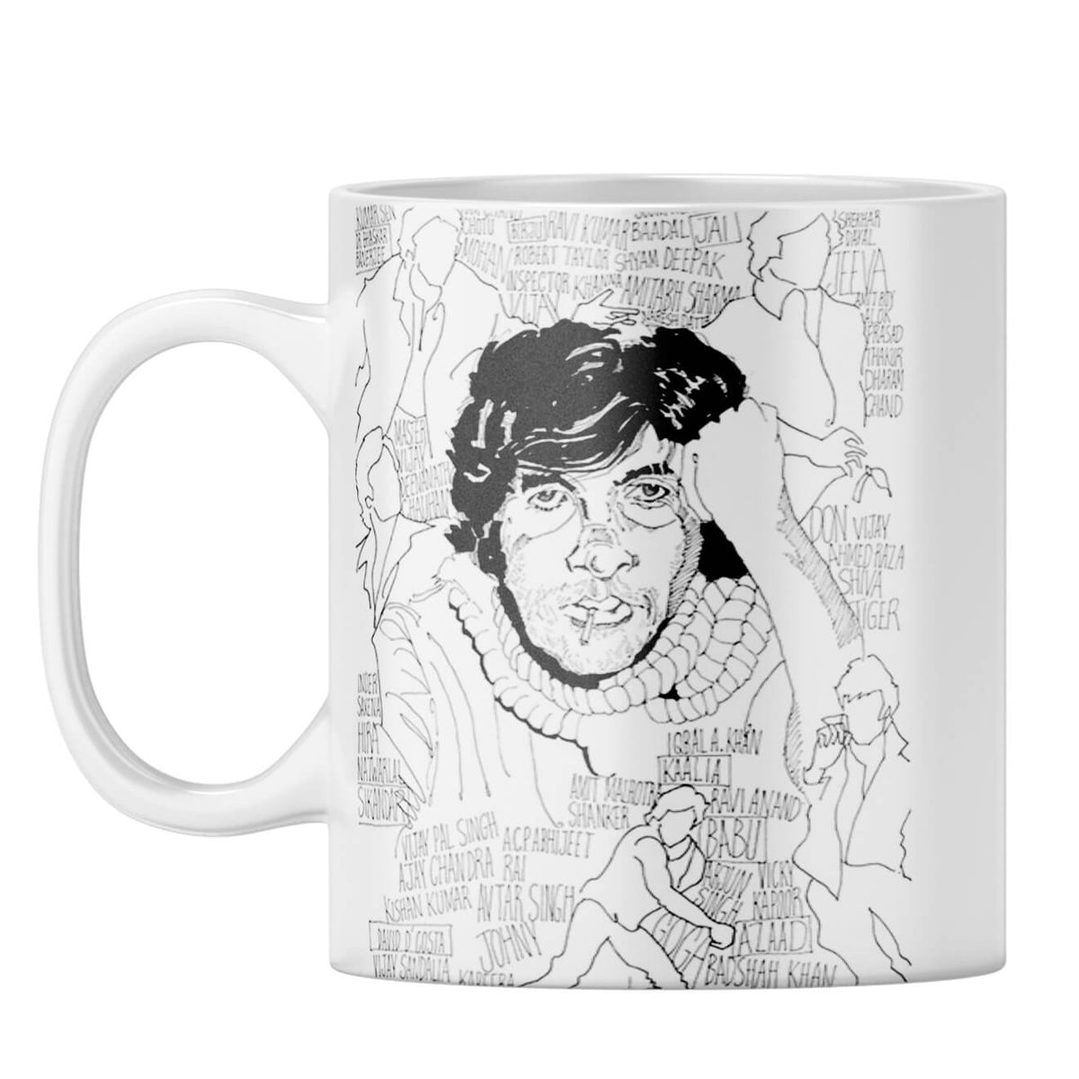 Indro's Art Big B Coffee Mug White
