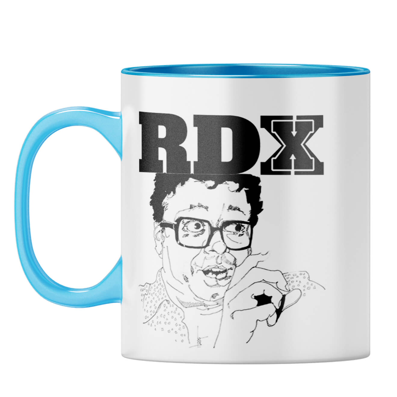 Indro's Art Burman Da Coffee Mug Light Blue