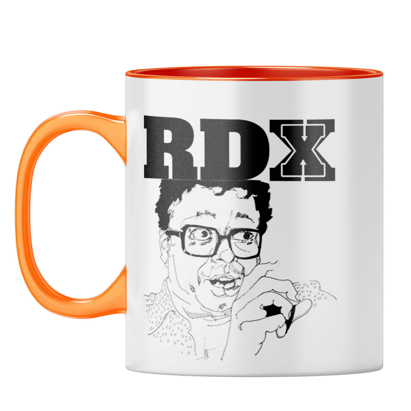 Indro's Art Burman Da Coffee Mug Orange