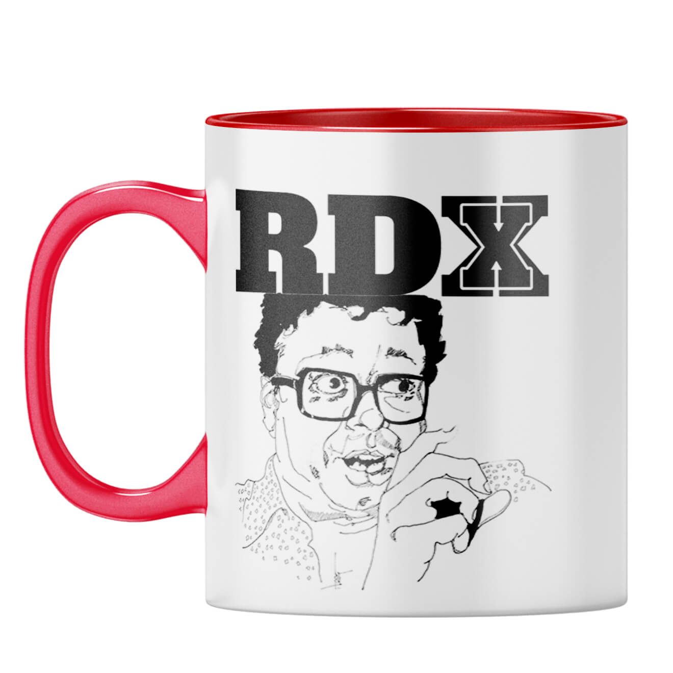 Indro's Art Burman Da Coffee Mug Red