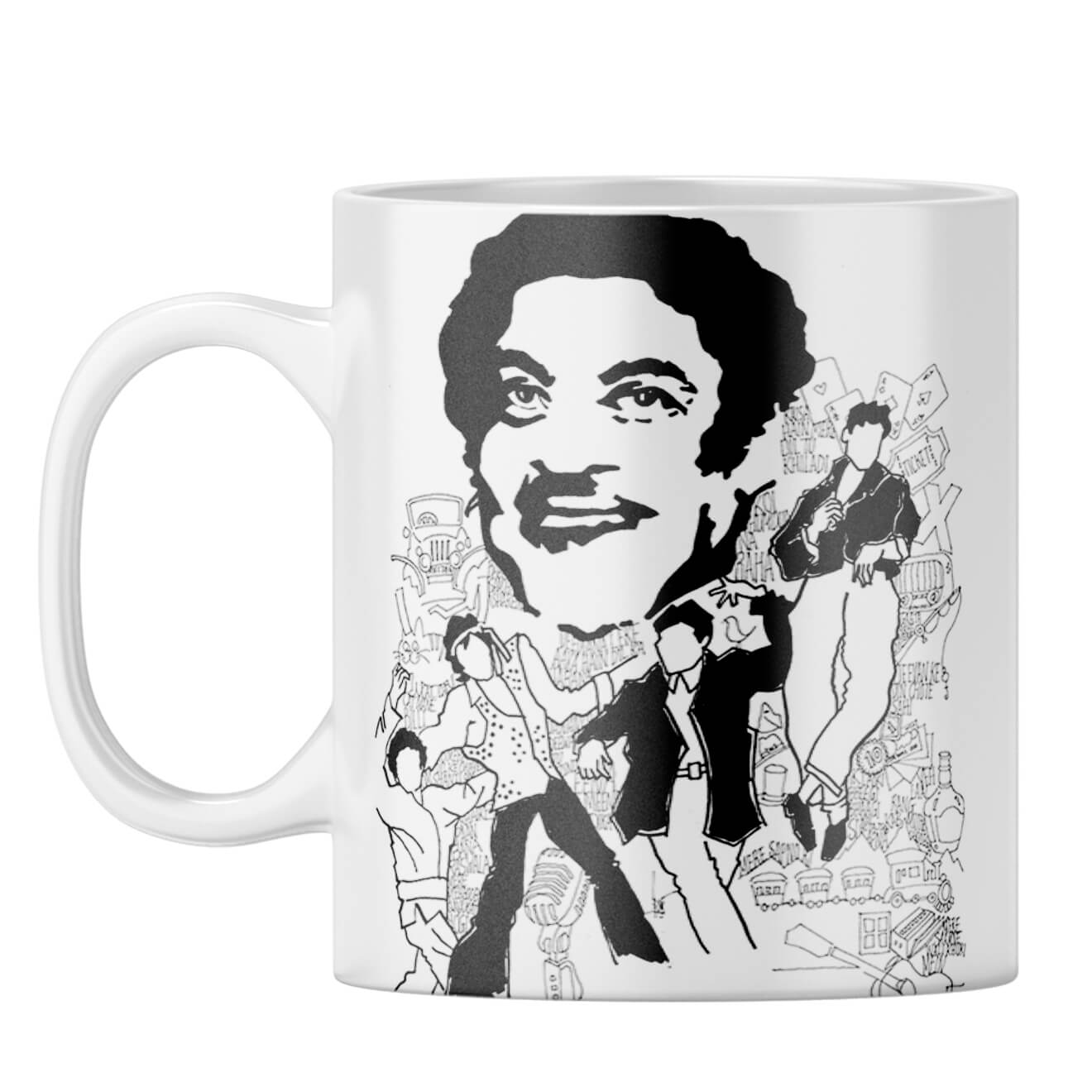 Indro's Art Kishore Kumar Coffee Mug White
