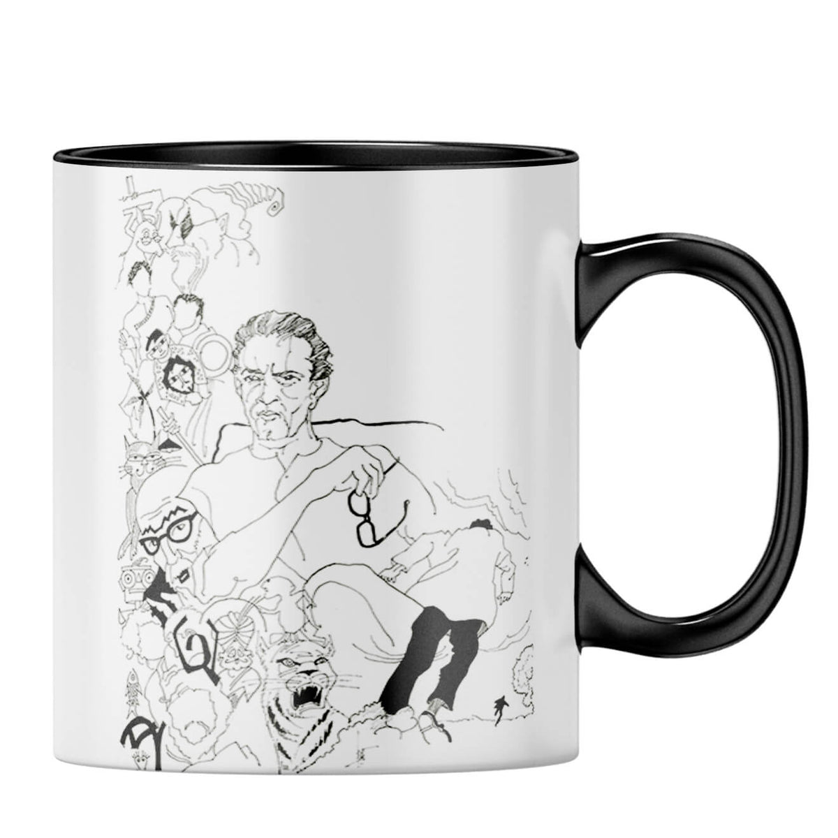 Indro's Art Satyajit Ray Coffee MugB-Black