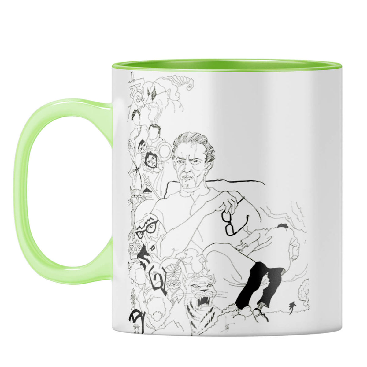 Indro's Art Satyajit Ray Coffee Mug Light Green
