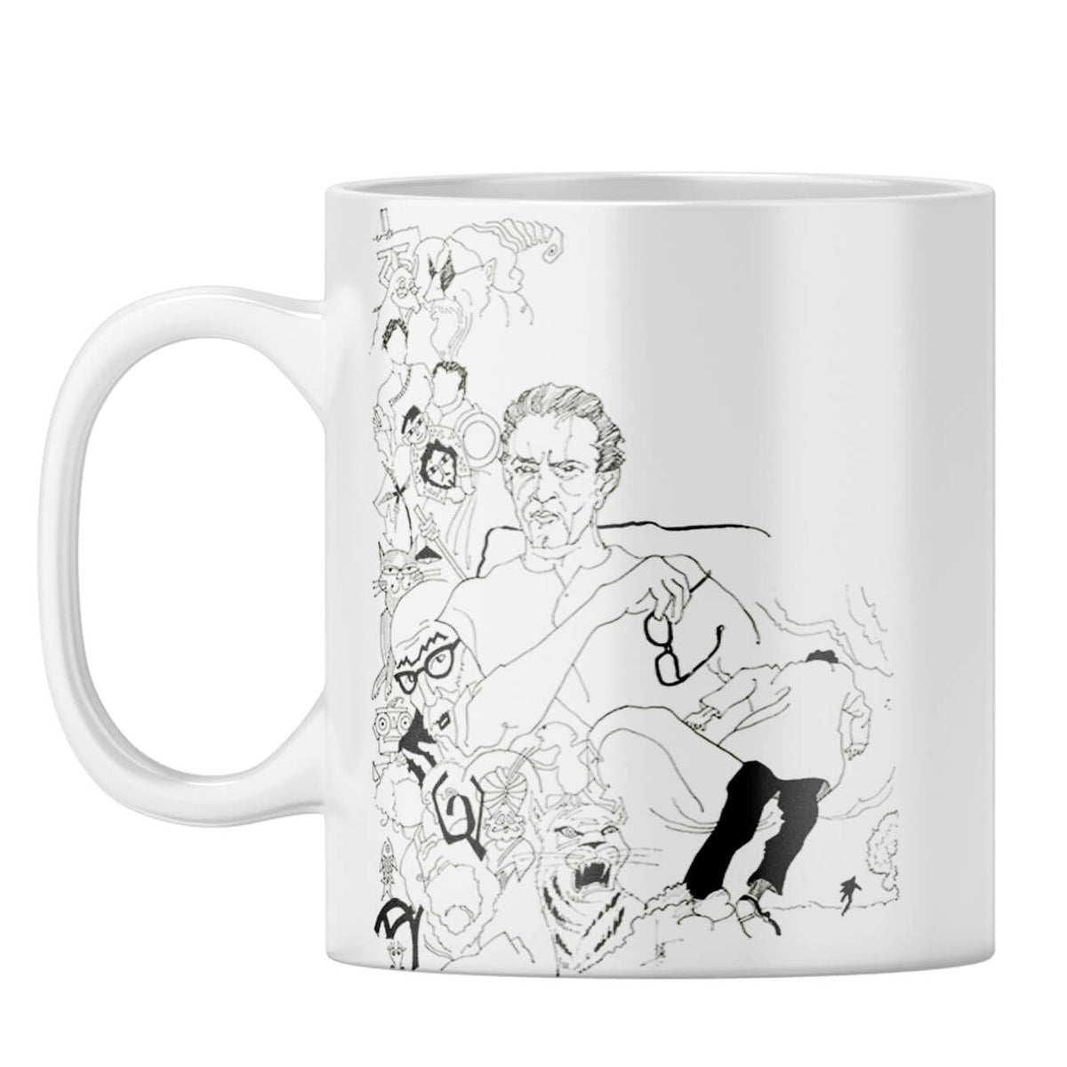 Indro's Art Satyajit Ray Coffee Mug White
