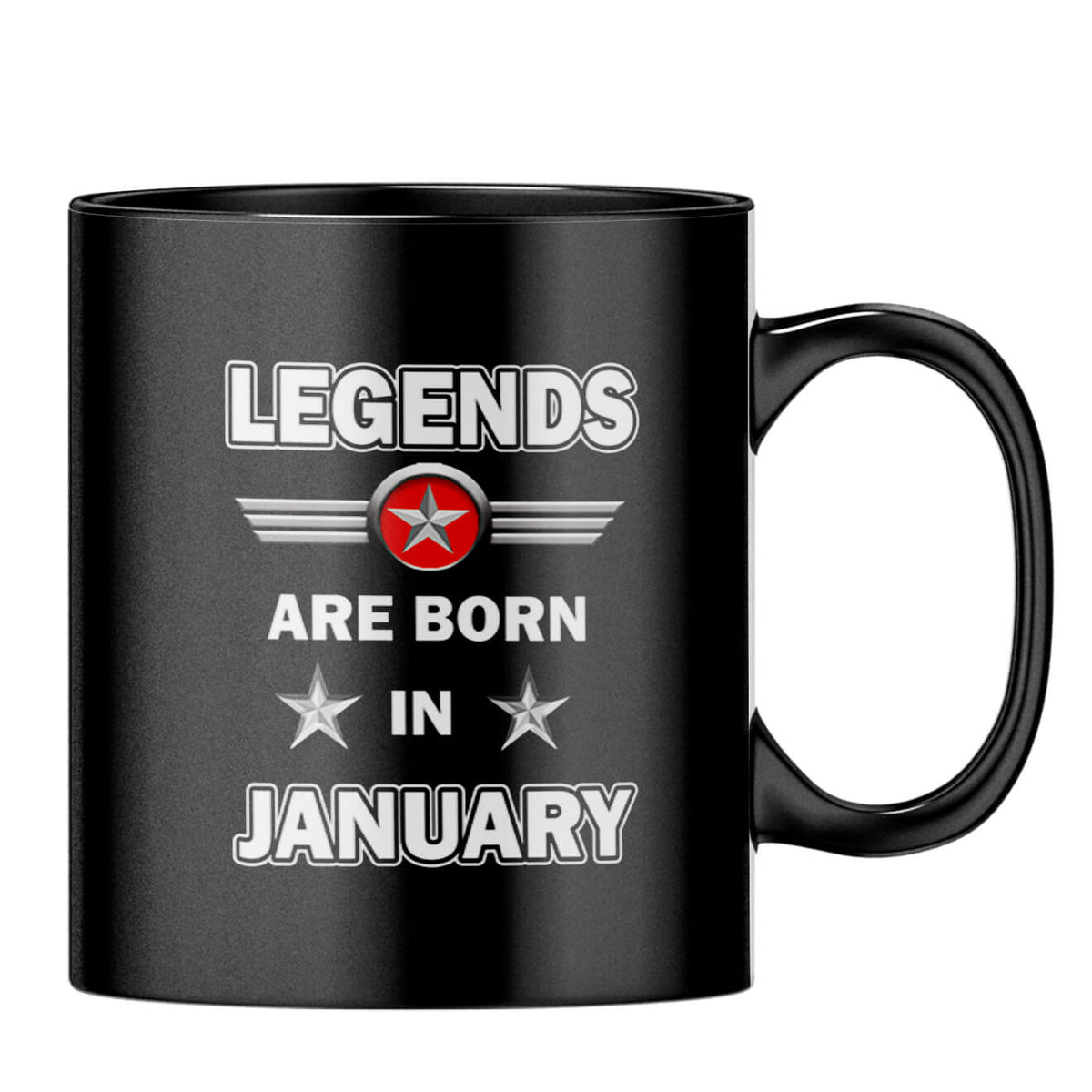 January Legends Coffee MugB-Black
