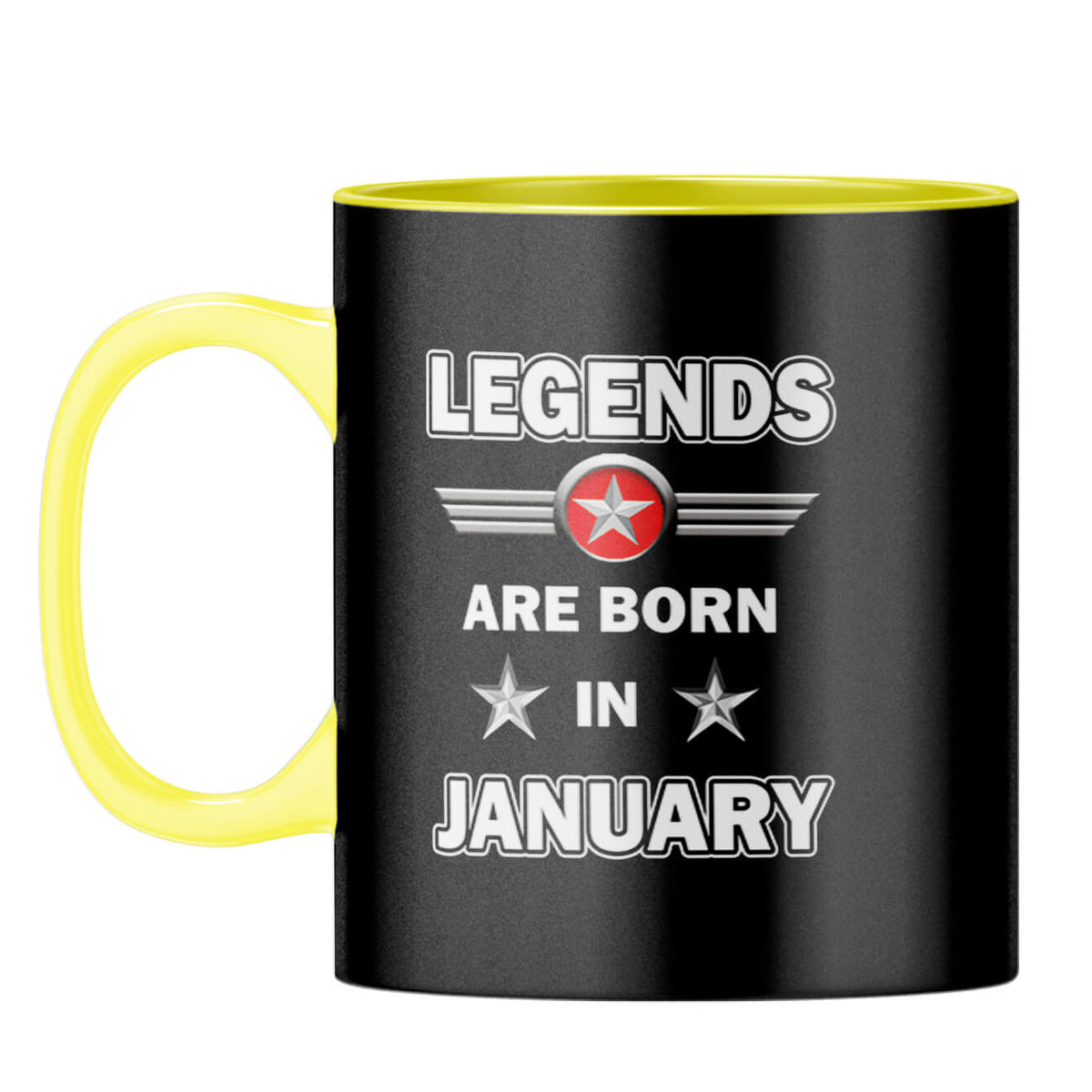 January Legends Coffee Mug Yellow