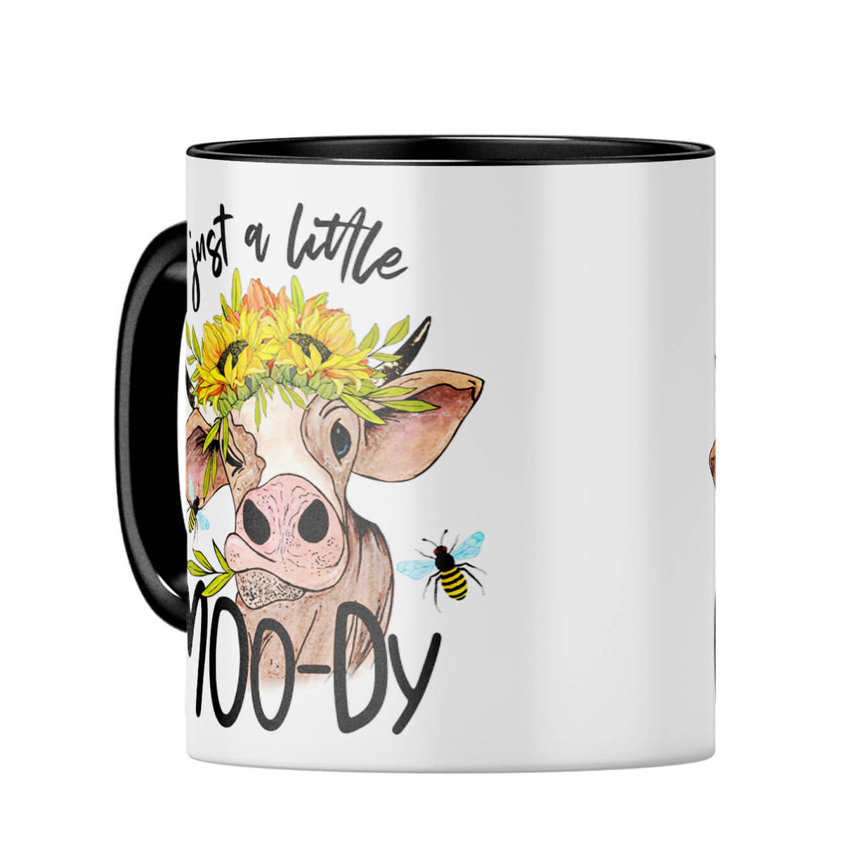 Just a Little Moody Coffee MugC-Black
