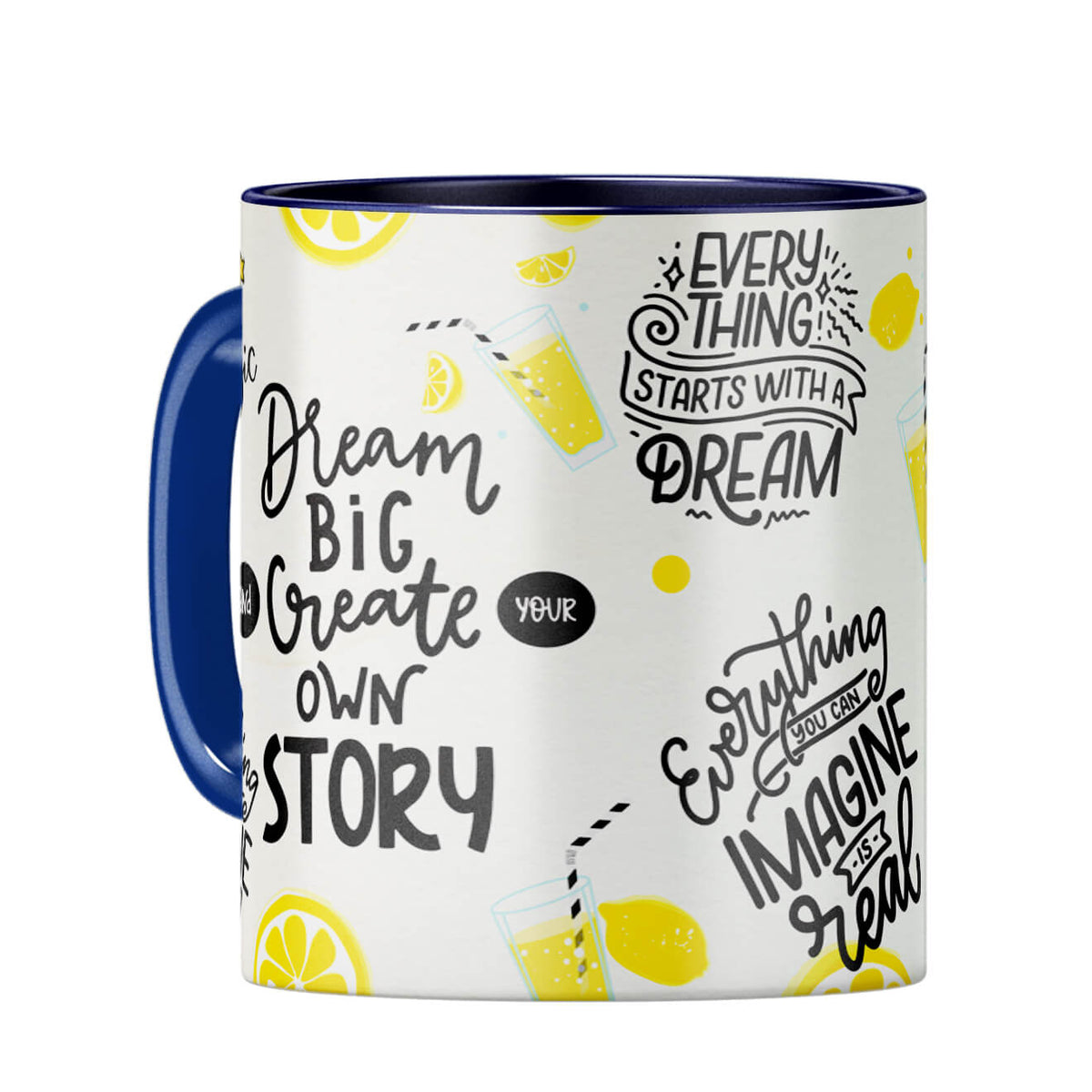 Keep On Dreaming Mug Coffee Mug Dark Blue