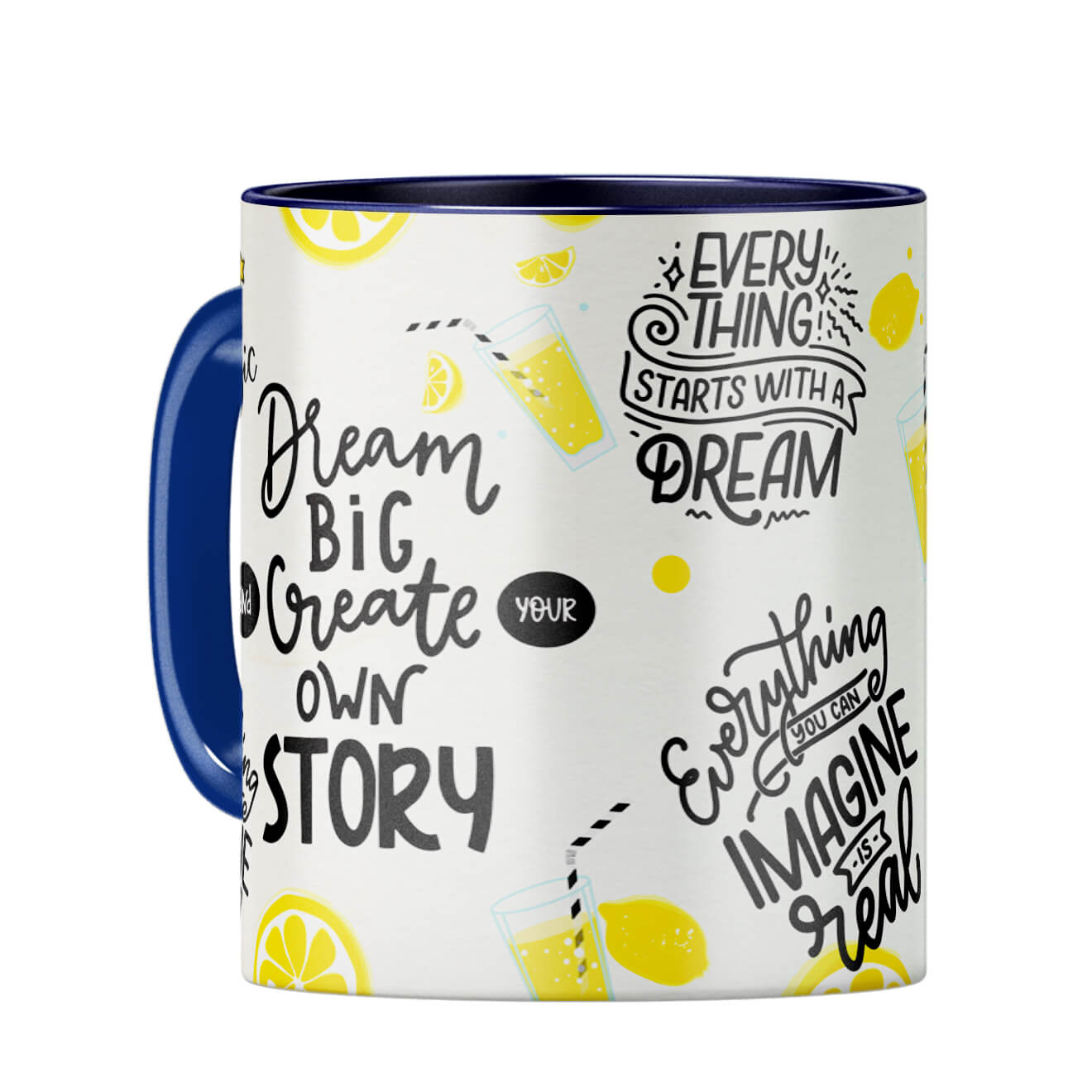 Keep On Dreaming Mug Coffee Mug Dark Blue