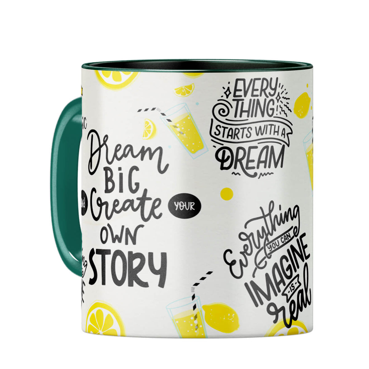 Keep On Dreaming Mug Coffee Mug Dark Green