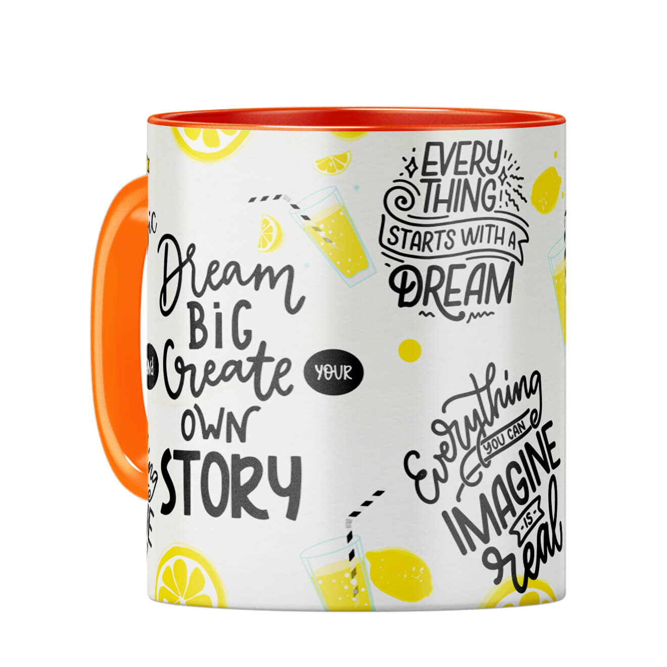 Keep On Dreaming Mug Coffee Mug Orange