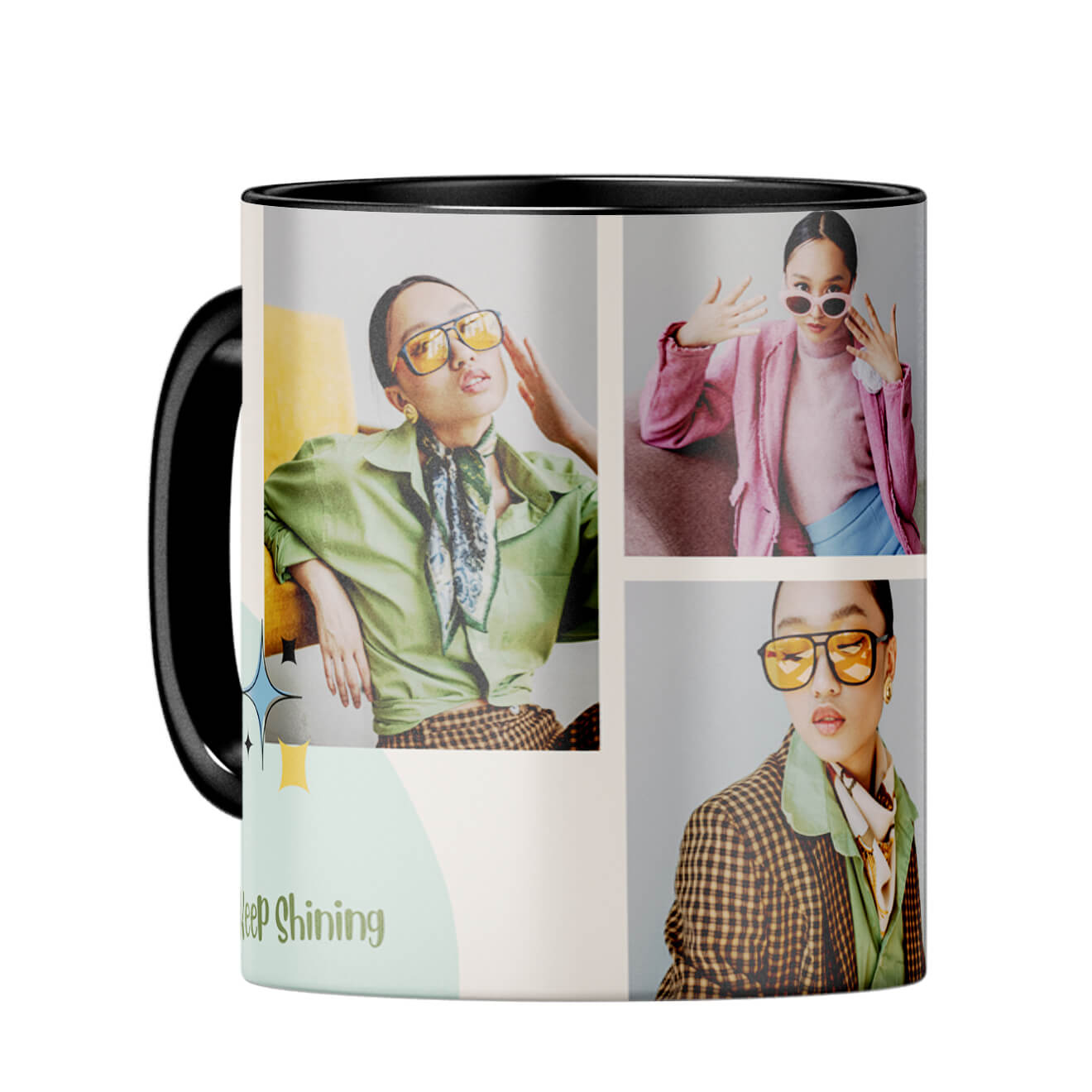 Keep Shining Coffee Mug Black